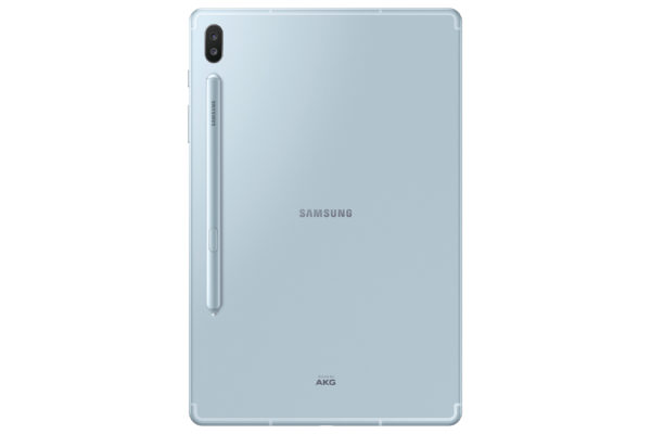 【新聞照片2】 Galaxy Tab S6 LTE 冰川藍 背面 【新聞照片2】 Galaxy Tab S6 LTE 冰川藍 背面