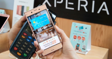 Sony Xperia手機行動支付情境照