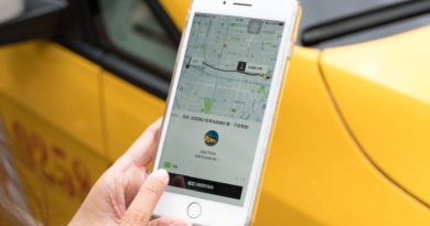 uberTAXI叫車畫面