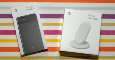 Google Pixel 3 XL與Pixel Stand無線充電器盒裝