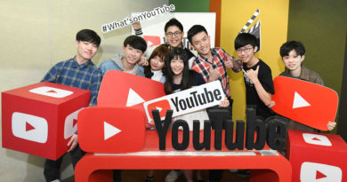 YouTube大中華區策略合作夥伴經理黃少宇（中）與多位創作者