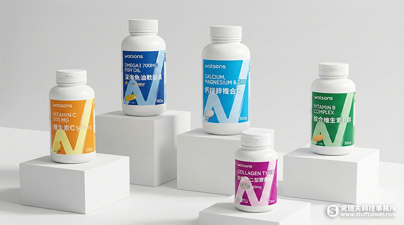 屈臣氏家庭號保健食品系列：魚油、B群、C錠、UC-II全系列新品一站式滿足全齡營養照護